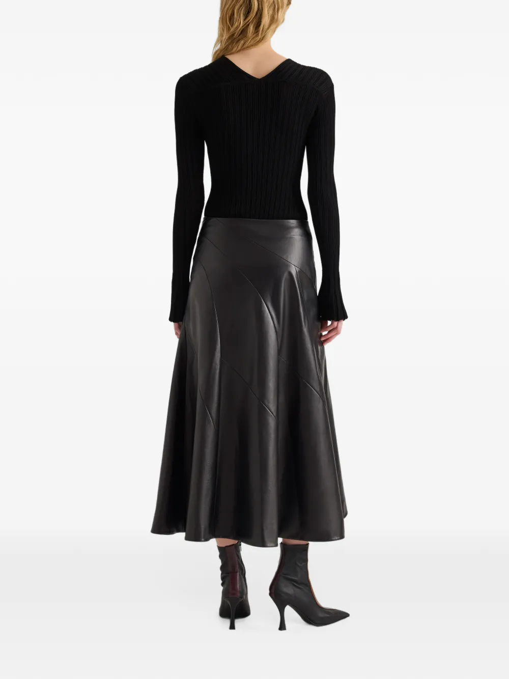 Proenza Schouler Kenza skirt in nappa leather Zwart