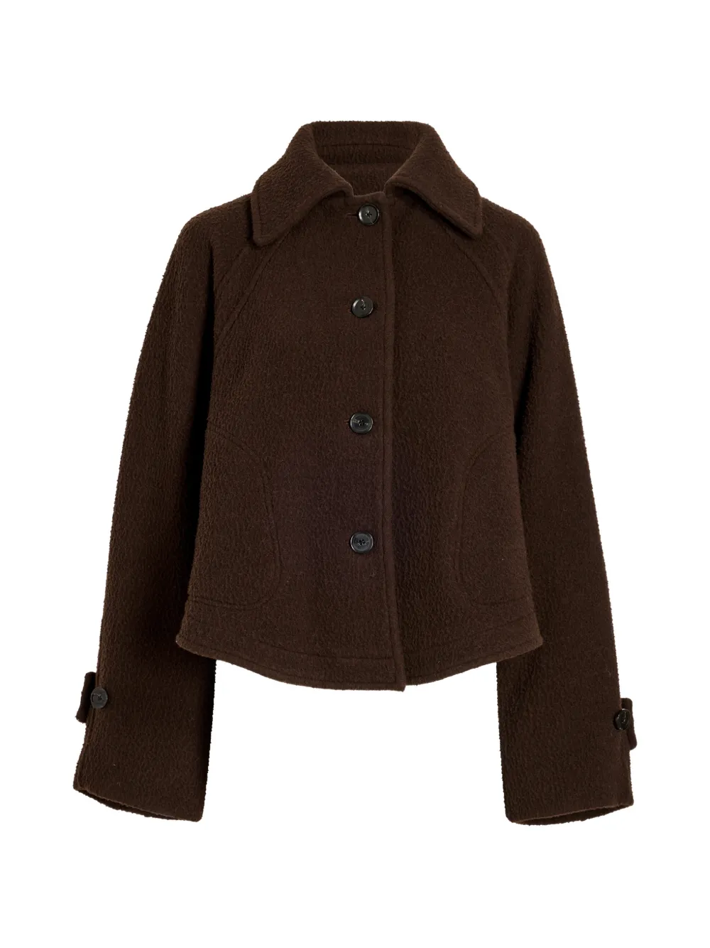 Proenza Schouler Clarice jacket in casentino wool Bruin
