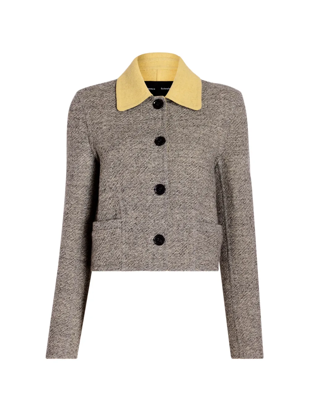 Proenza Schouler Gaelle jacket in double face melange outerwear