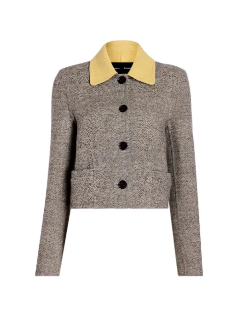 Proenza Schouler Gaelle jacket in double face melange outerwear
