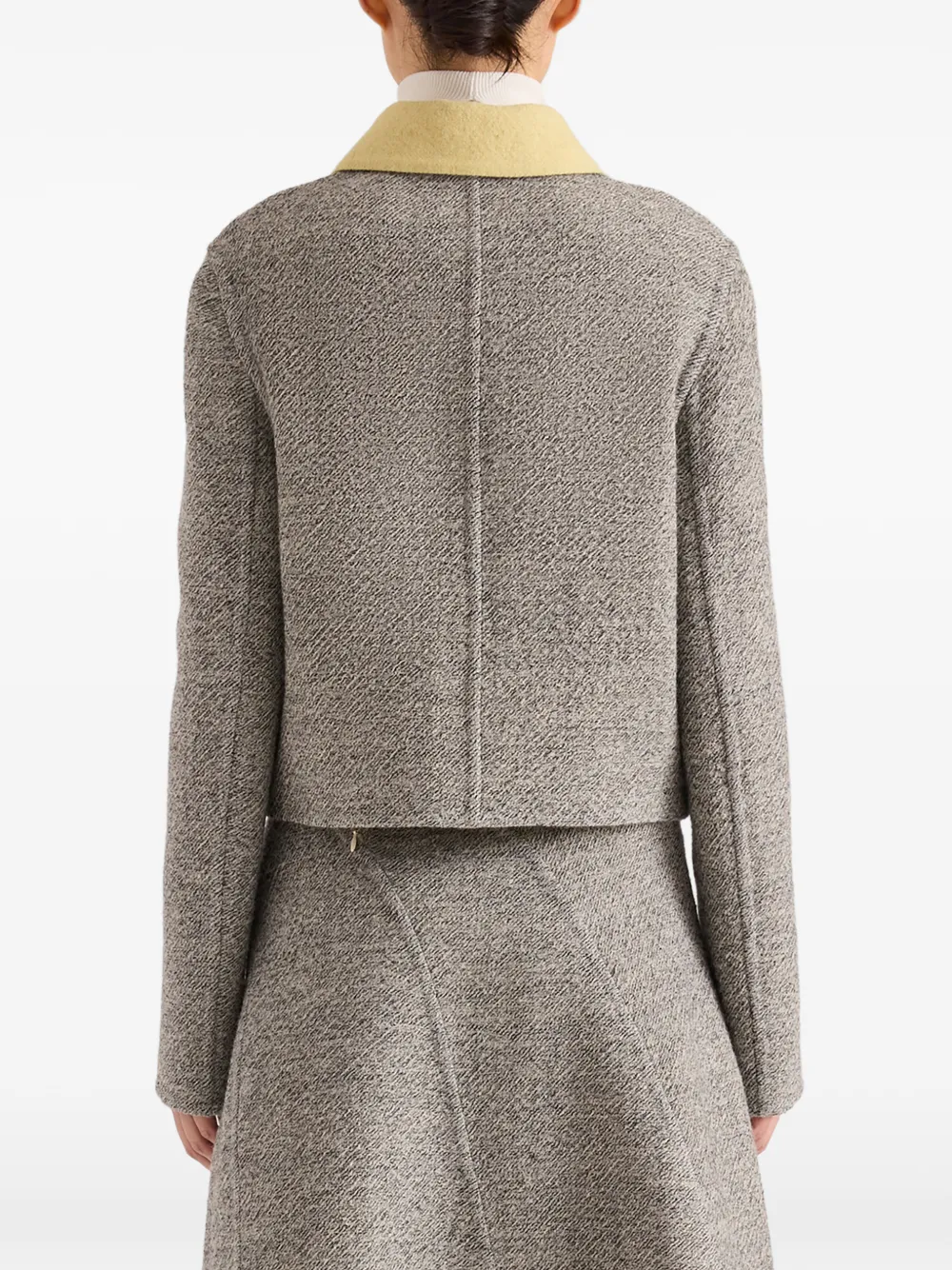 Proenza Schouler Gaelle jack met contrasterende kraag Grijs