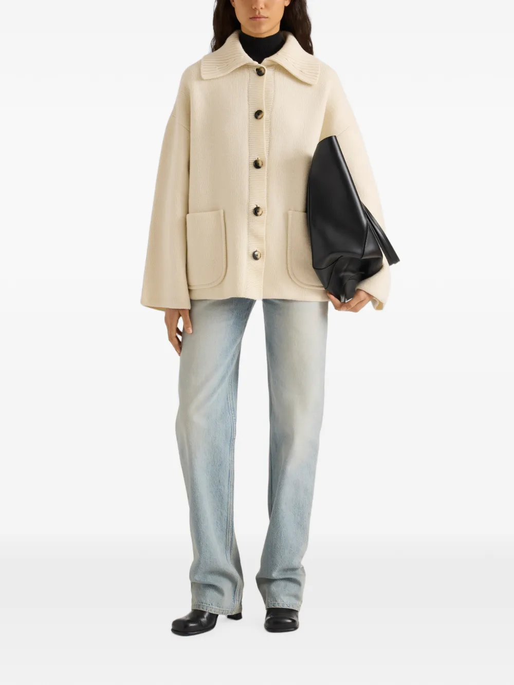 Proenza Schouler White Label Nelly jack met knopen Beige