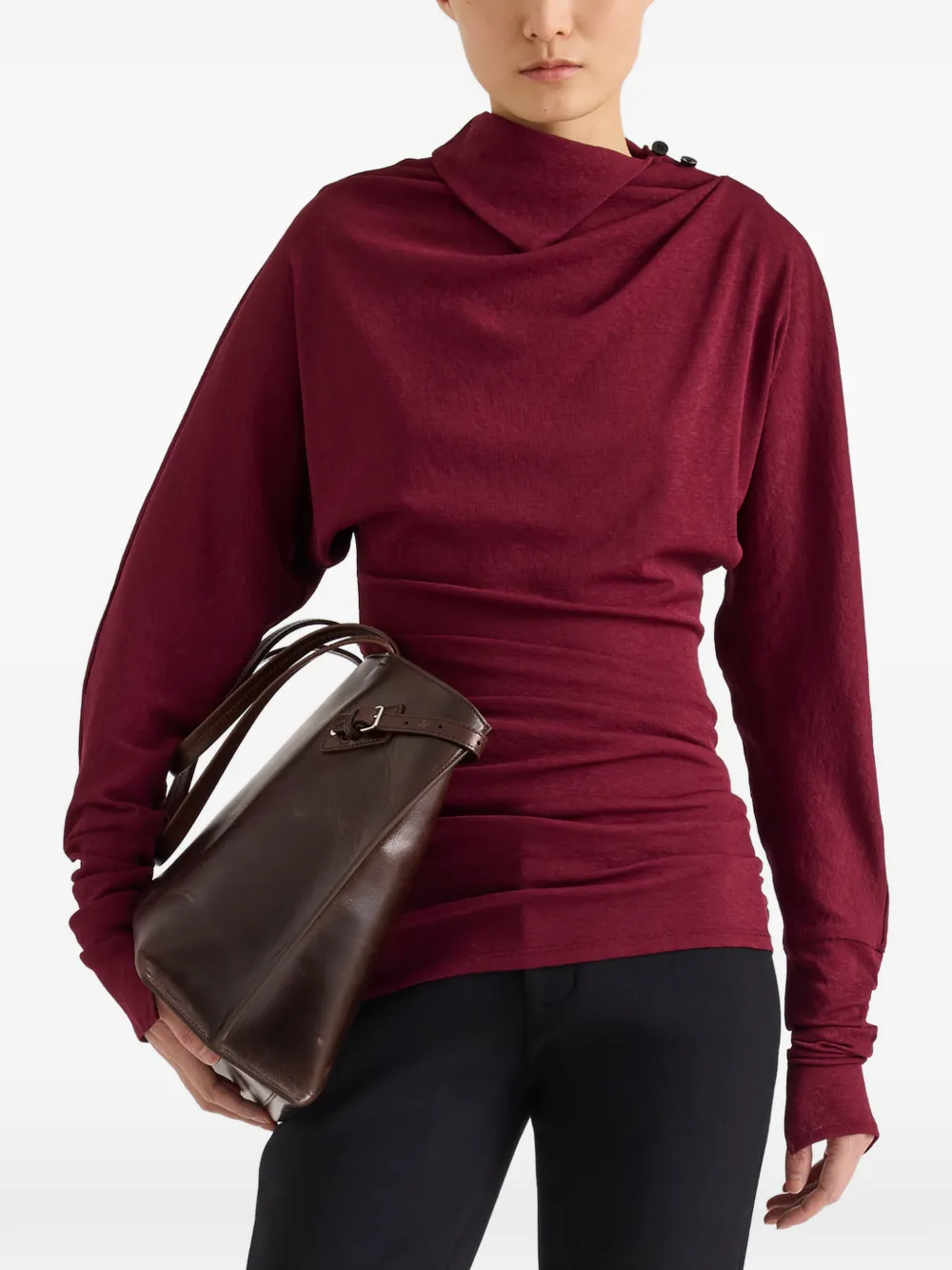 Proenza Schouler Golda top van gauzy jersey Rood