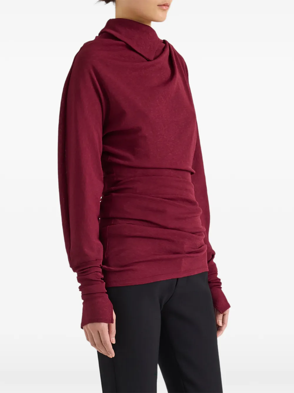 Proenza Schouler Golda top van gauzy jersey Rood