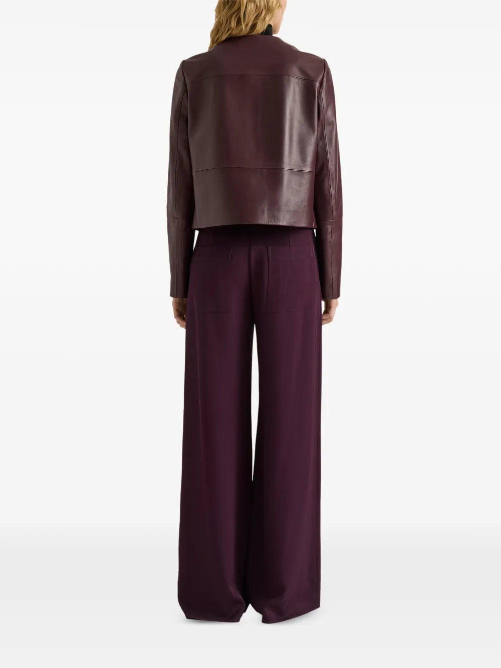 Proenza Schouler White Label Courtney leather jacket Rood