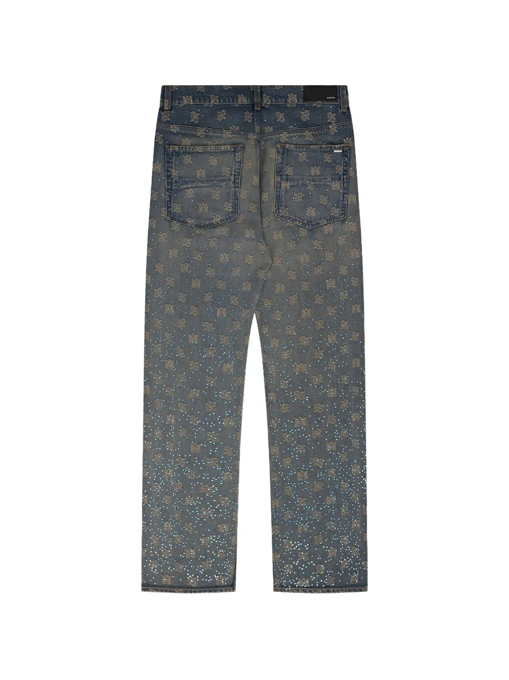 AMIRI Crystal Burst MA Paisley jeans Blauw