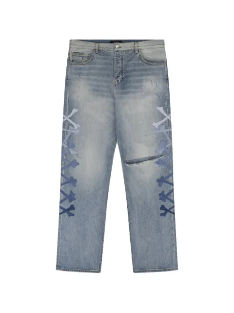 AMIRI Gradient Bones straight-leg jeans