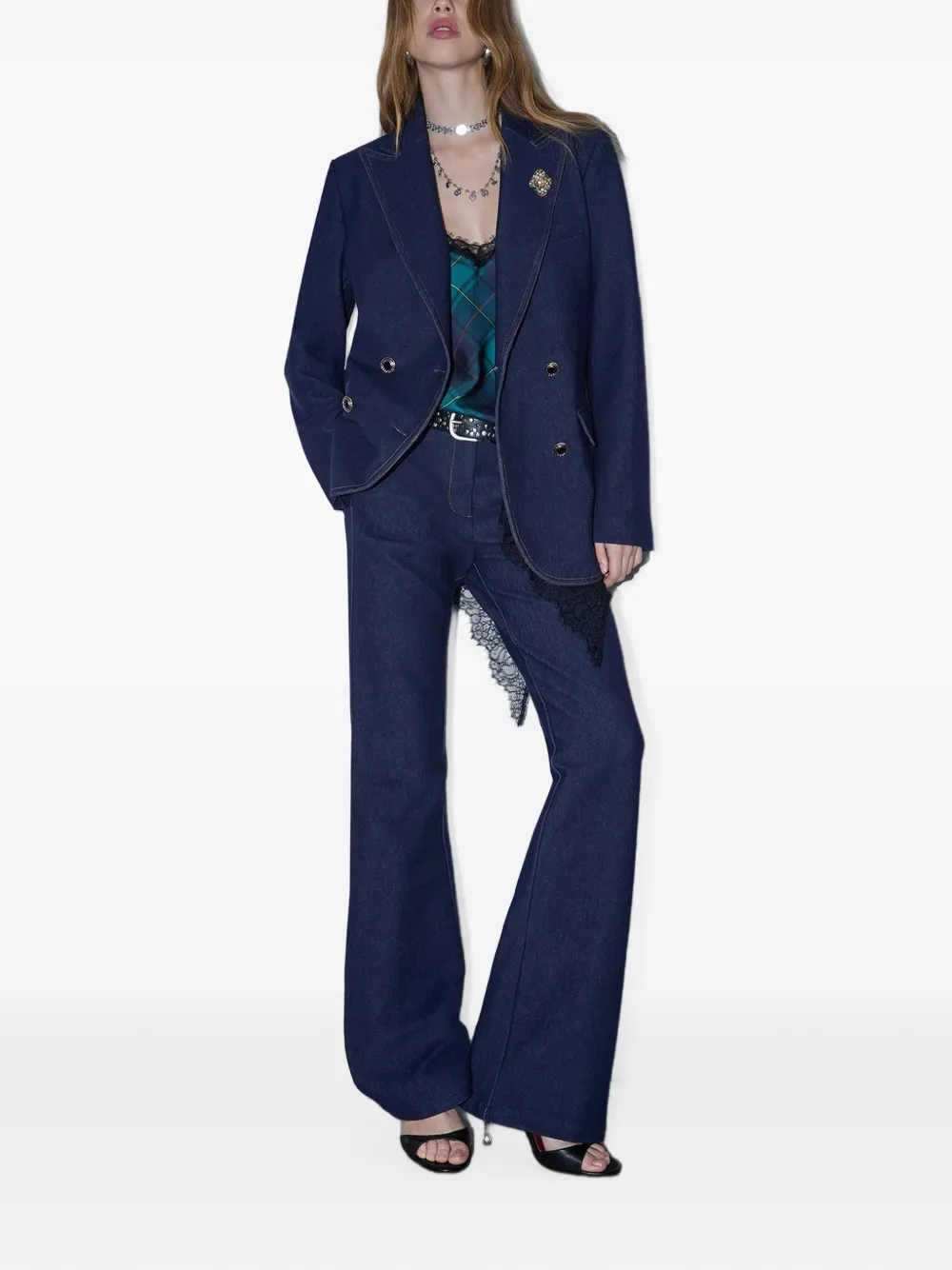 LIU JO Blazer met dubbele rij knopen Blauw
