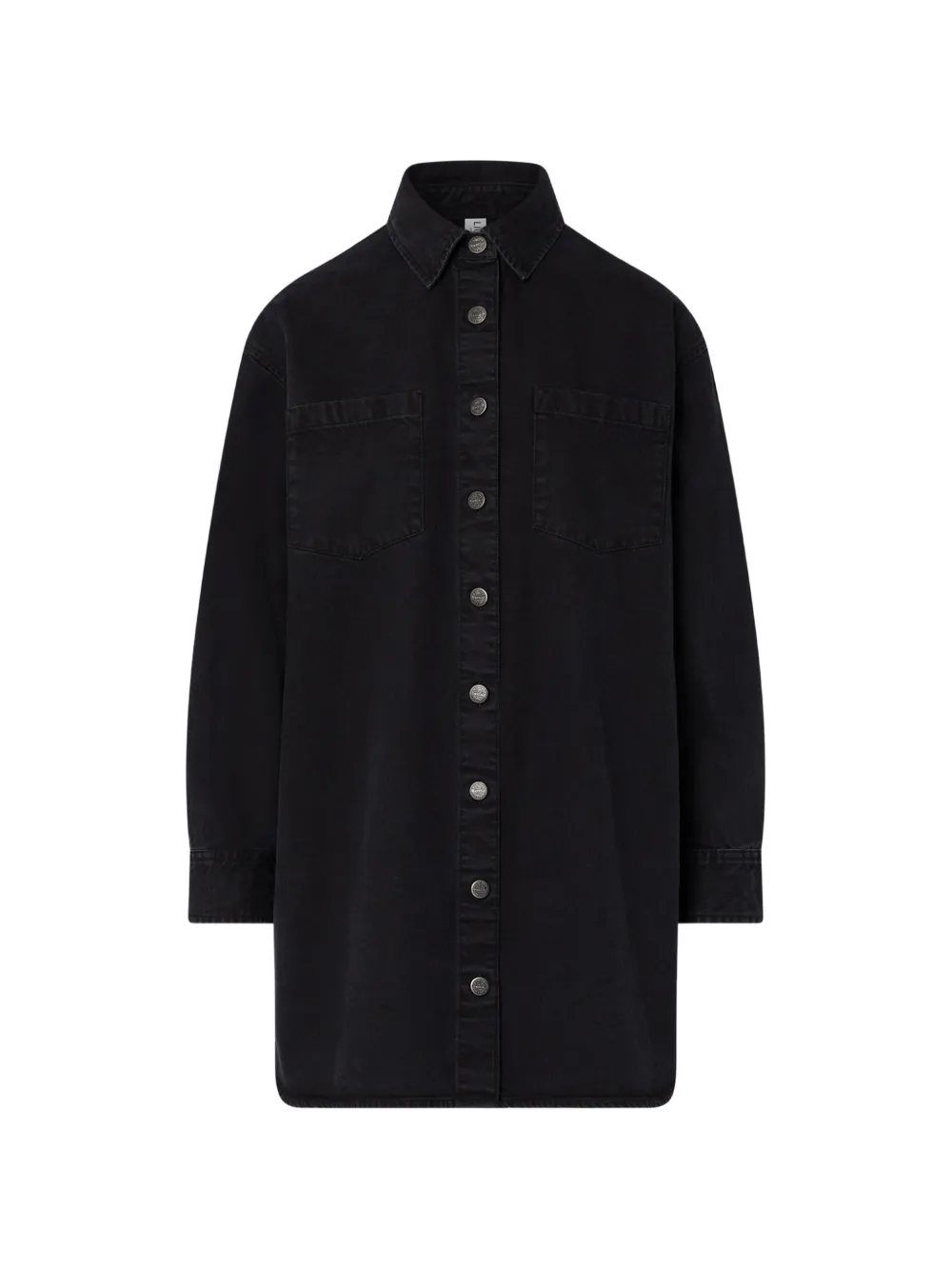 LIU JO short denim dress with embroidery - Nero
