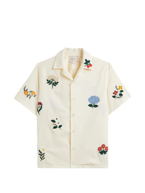 Portuguese Flannel Embroidery Flowers shirt