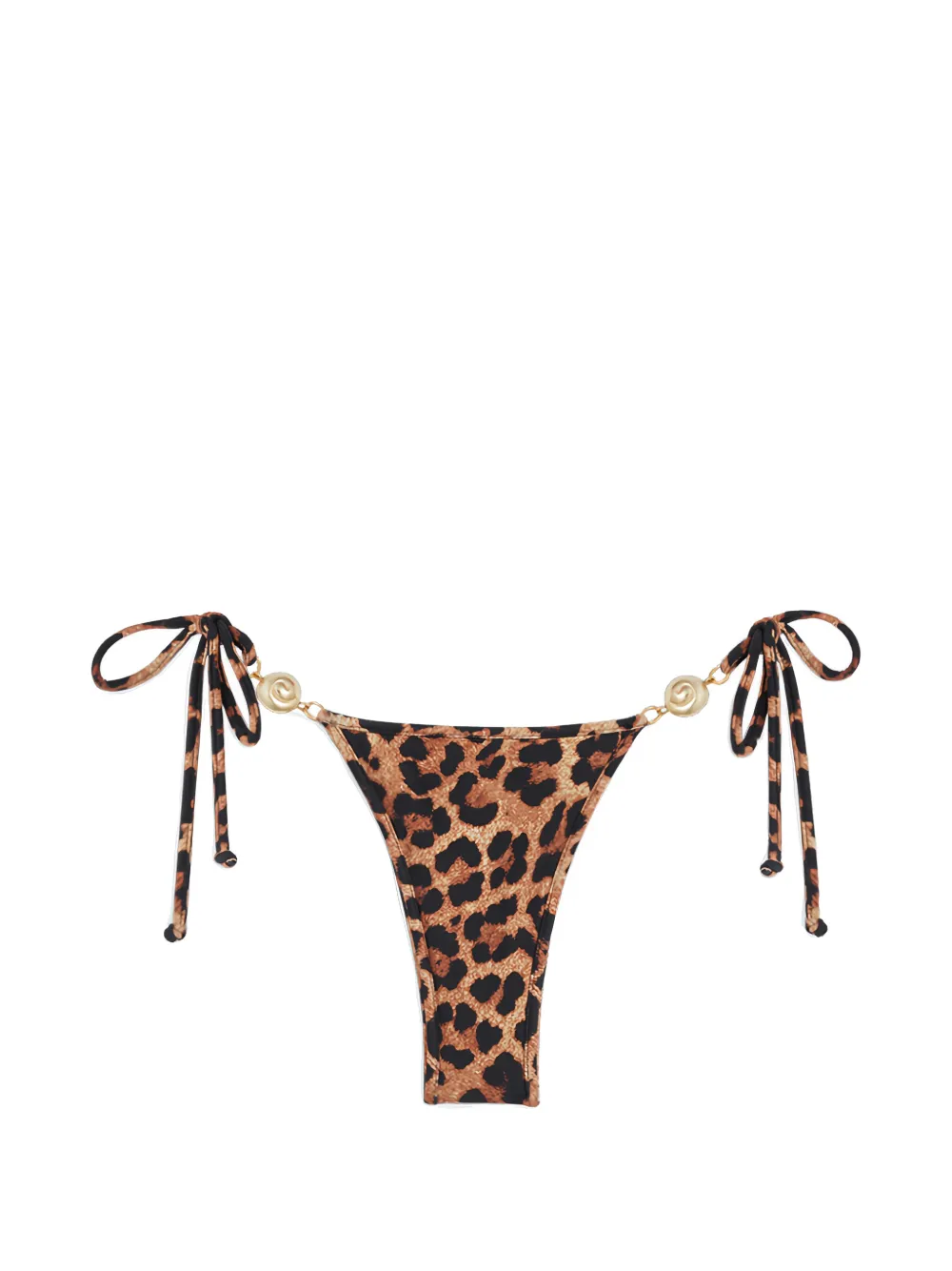 Reina Olga Slip bikini Carioca Splash leopardato - Marrone