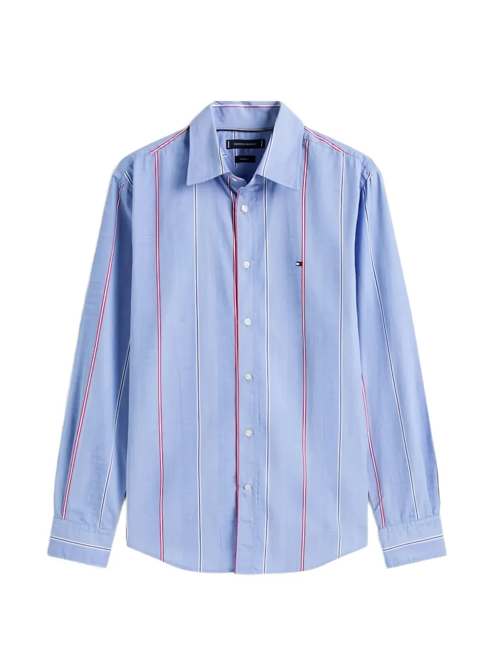 Tommy Hilfiger stripe-print poplin shirt - Blu