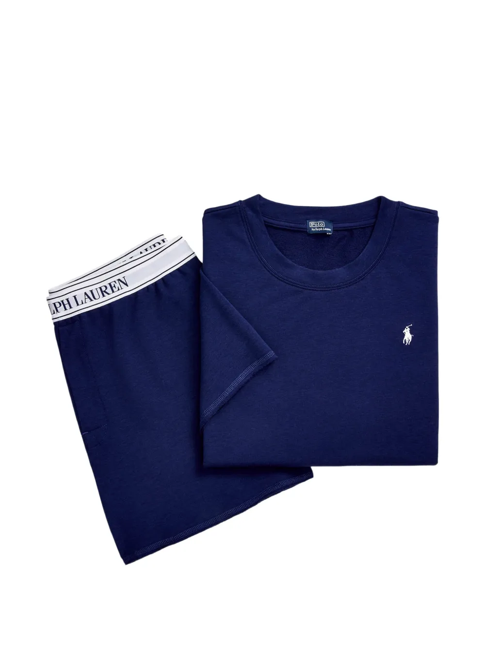 Polo Ralph Lauren logo-embroidered pajamas - Blau