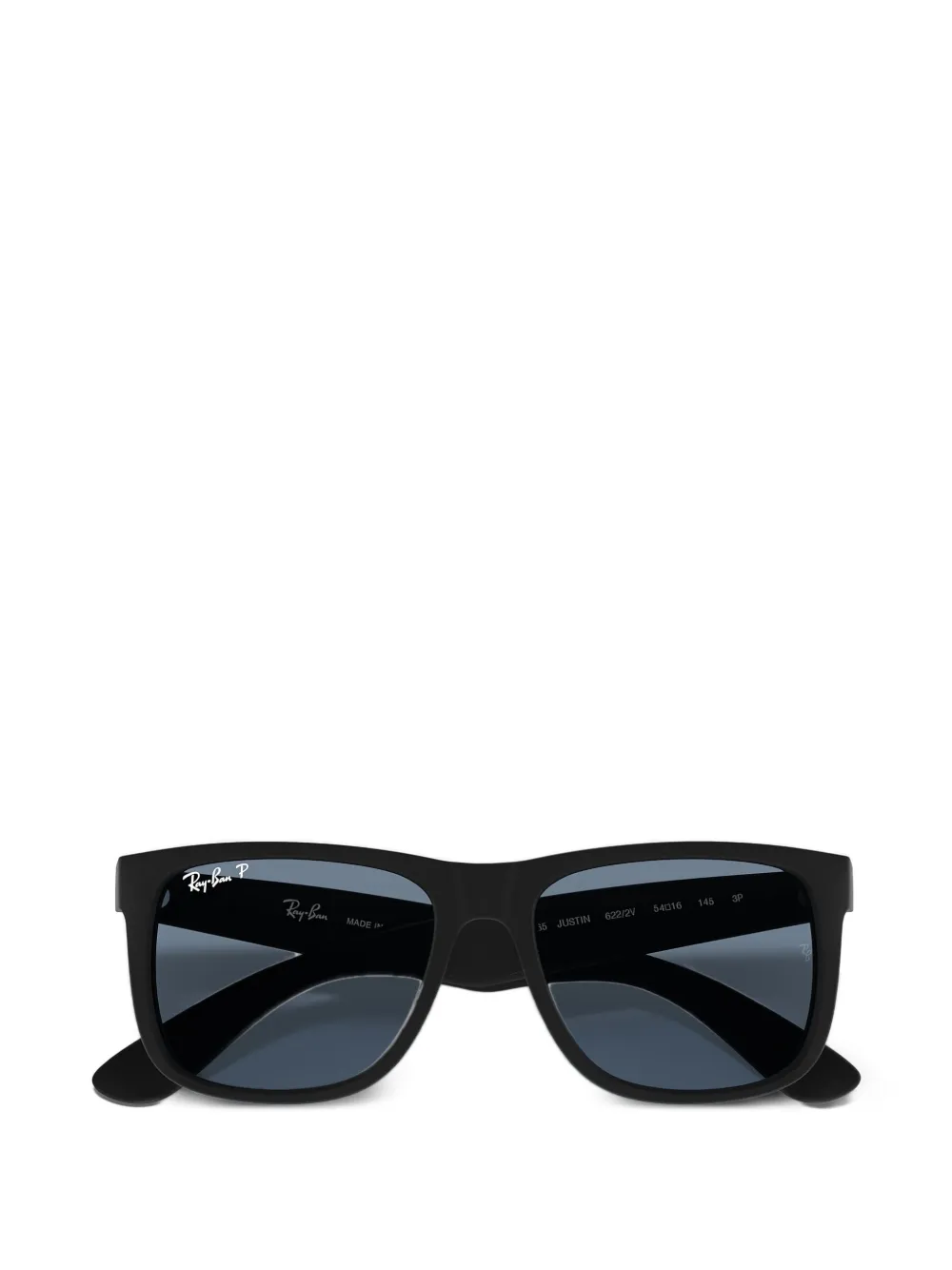 Ray-Ban Justin zonnebril met rechthoekig montuur Zwart