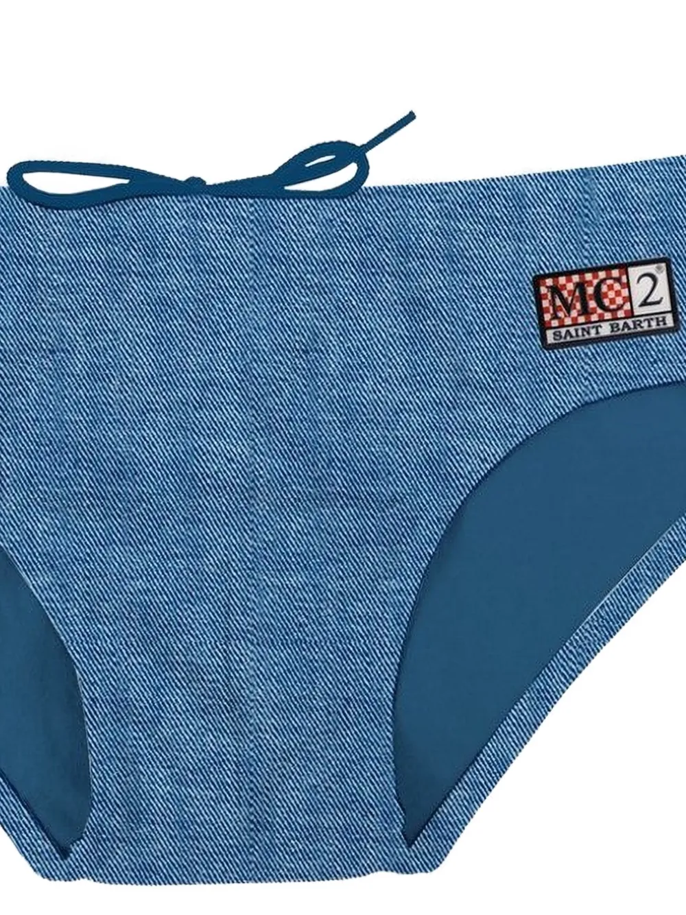 MC2 Saint Barth Cayo zwembroek met denim-print Blauw