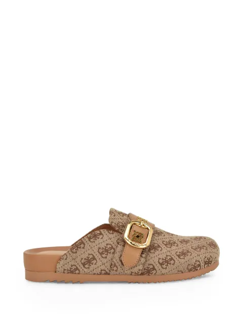 GUESS USA Galavanta monogram-pattern mules