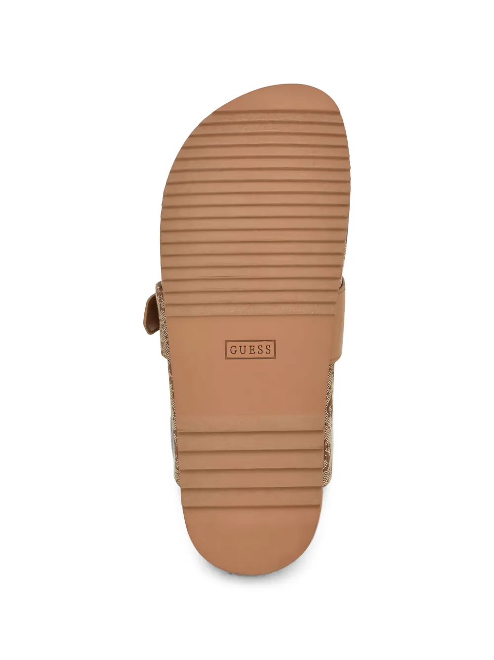 GUESS USA Galavanta monogram-pattern mules Beige