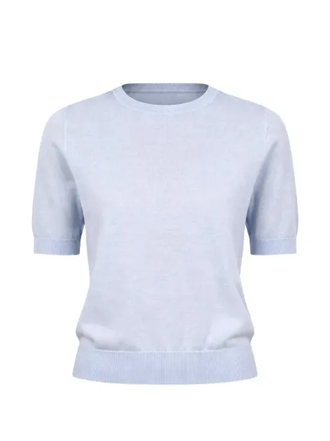 Solocascmir short-sleeve cashmere sweater