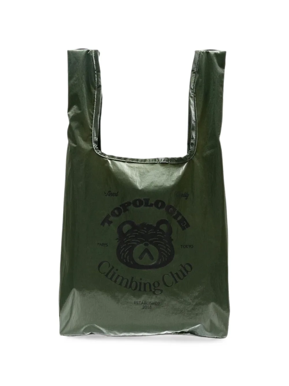 Topologie Konbini graphic-print shoulder bag - Verde