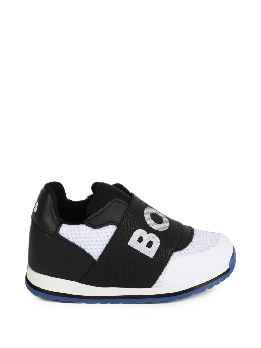 BOSS Kidswear logo-print mesh sneakers Zwart