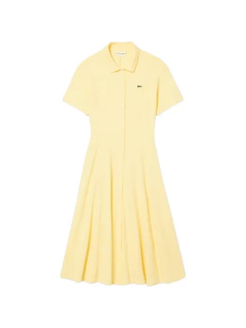 Lacoste piqué button-down midi dress