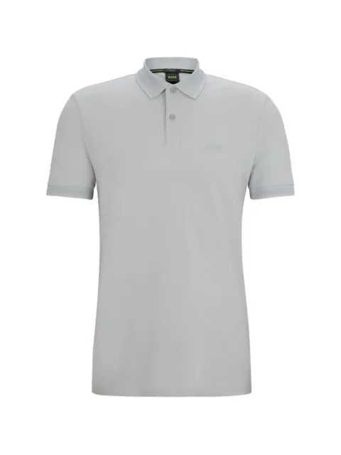 BOSS logo-embroidered polo shirt