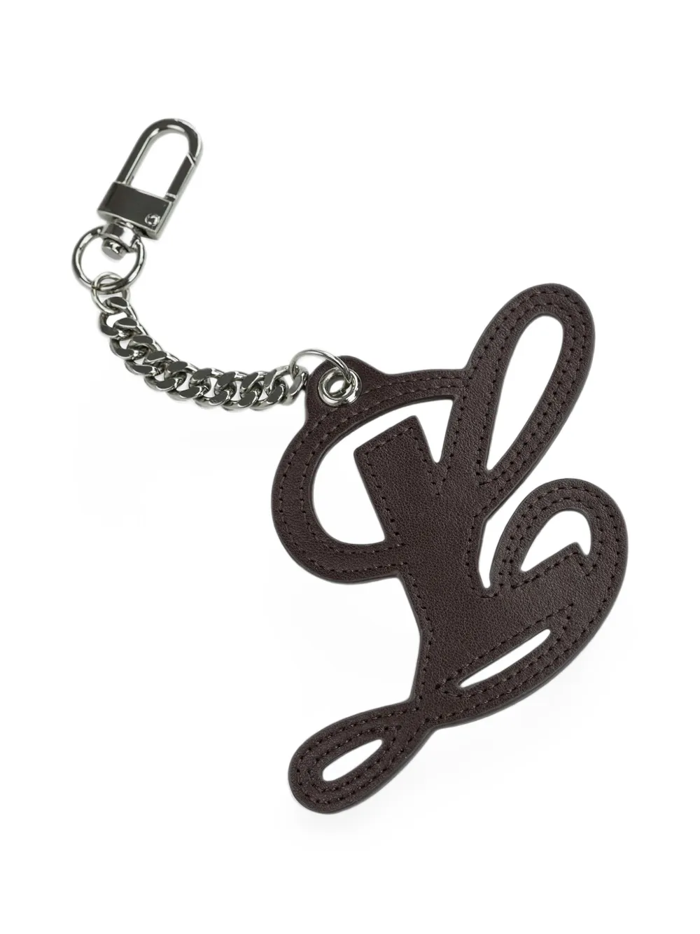Luar Logo-plaque Charm In Brown