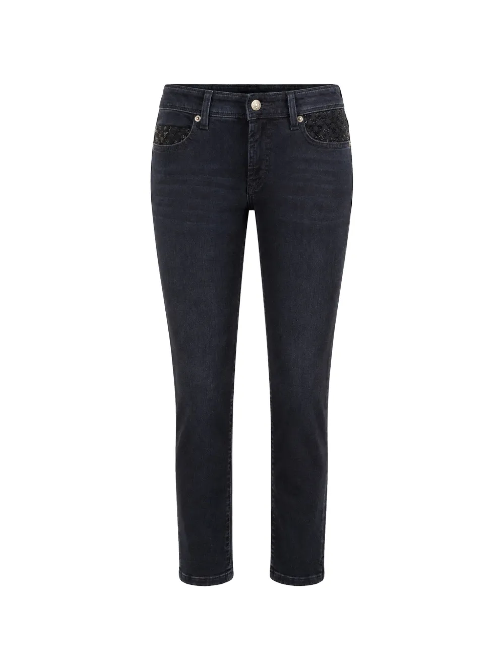 Cambio Piper crystal-embellished jeans - Blau