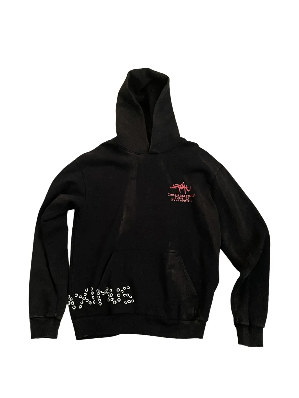 Travis Scott Tour 23 Circus Maximus graphic-print hoodie | Black | Image 1