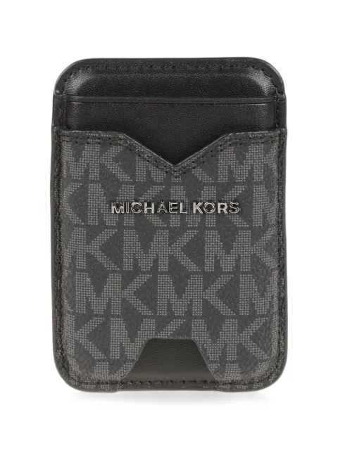 Michael Kors logo-monogram card holder