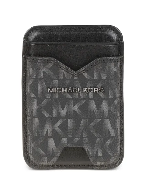 Michael Kors tarjetero con monograma del logo