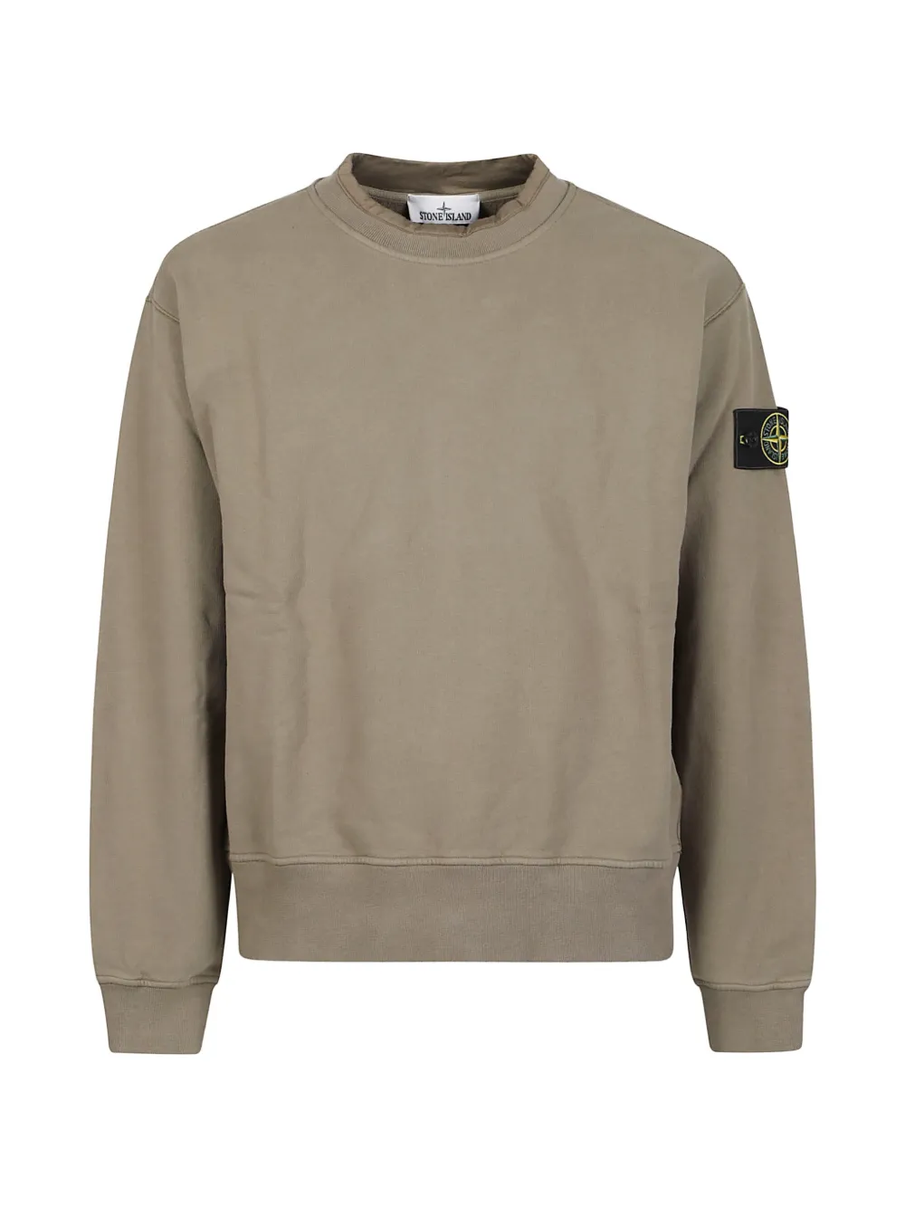 Stone Island 6100022 brushed organic-cotton fleece sweatshirt - Verde
