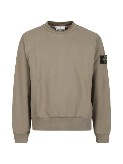 Stone Island 6100022 brushed organic-cotton fleece sweatshirt