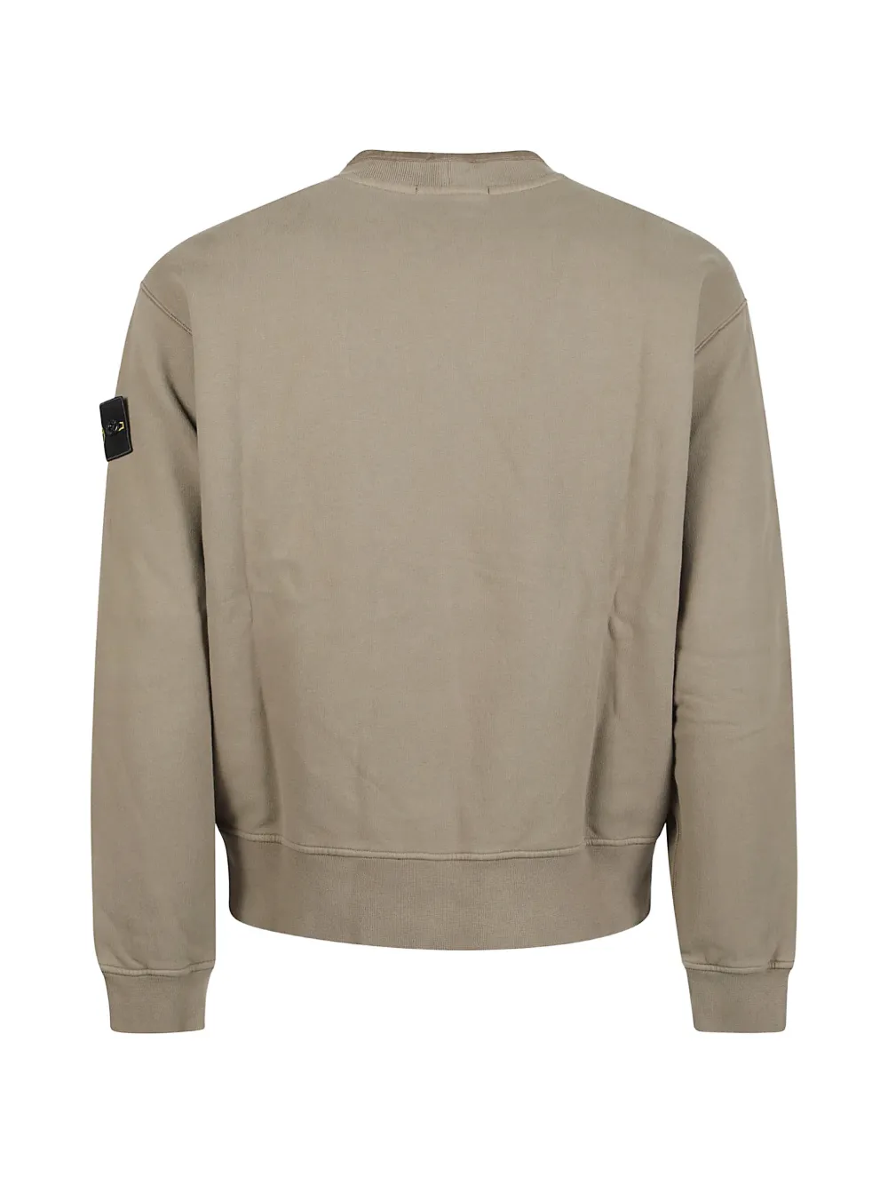 Stone Island Sweater van geborsteld biologisch katoenen fleece Groen