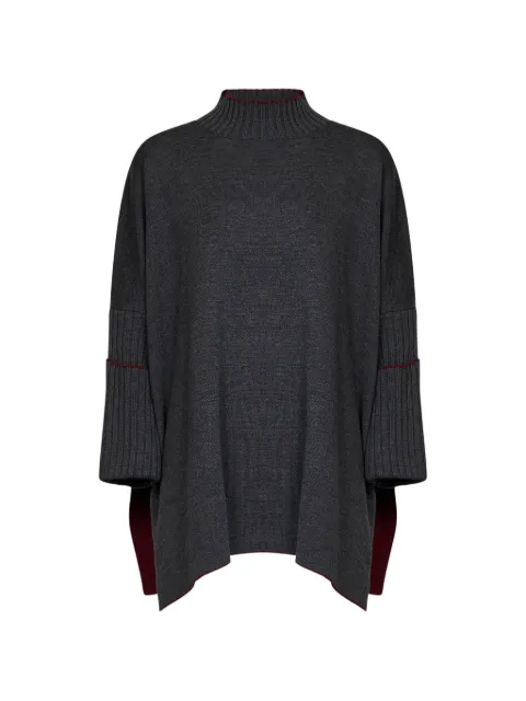 Herno ribbed funnel-neck sweater