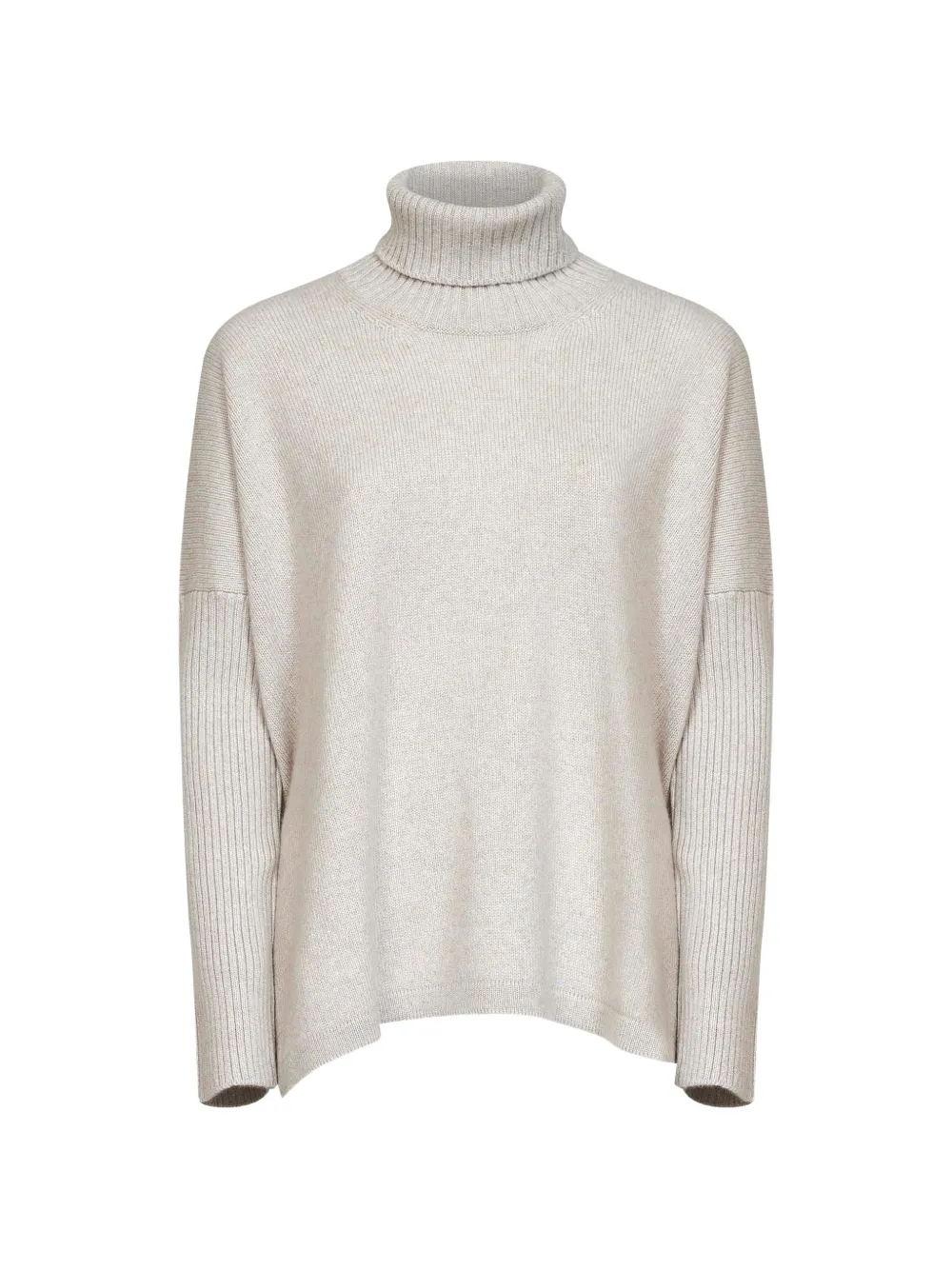 Blanca Vita ribbed turtleneck sweater - Nude