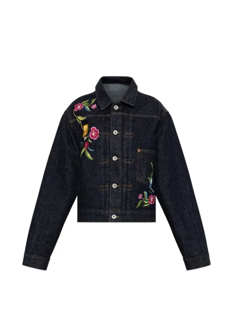 Kenzo floral-motif denim jacket