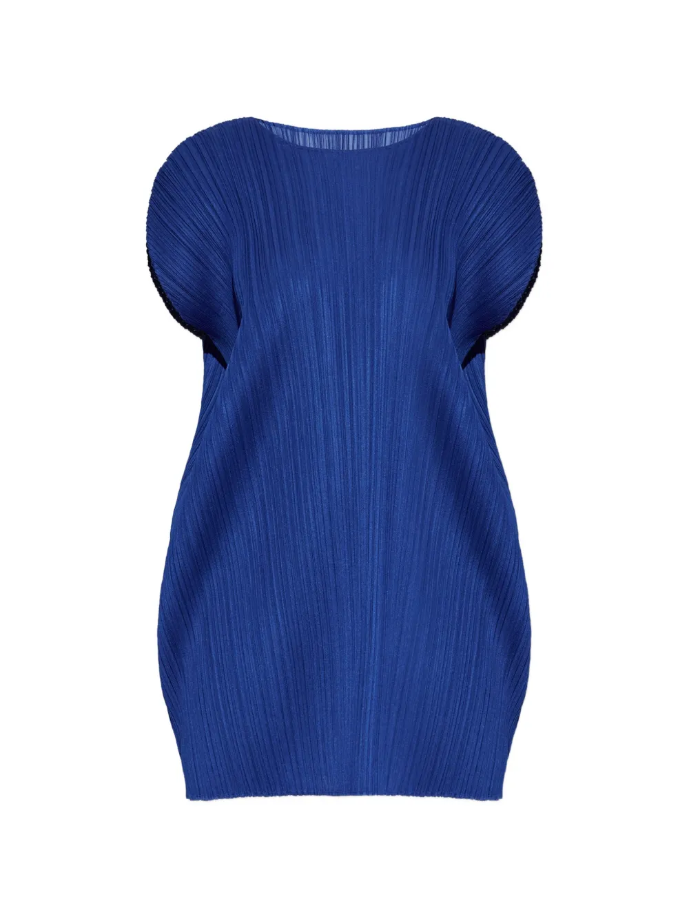 Pleats Please Issey Miyake July pleated mini dress - Blau