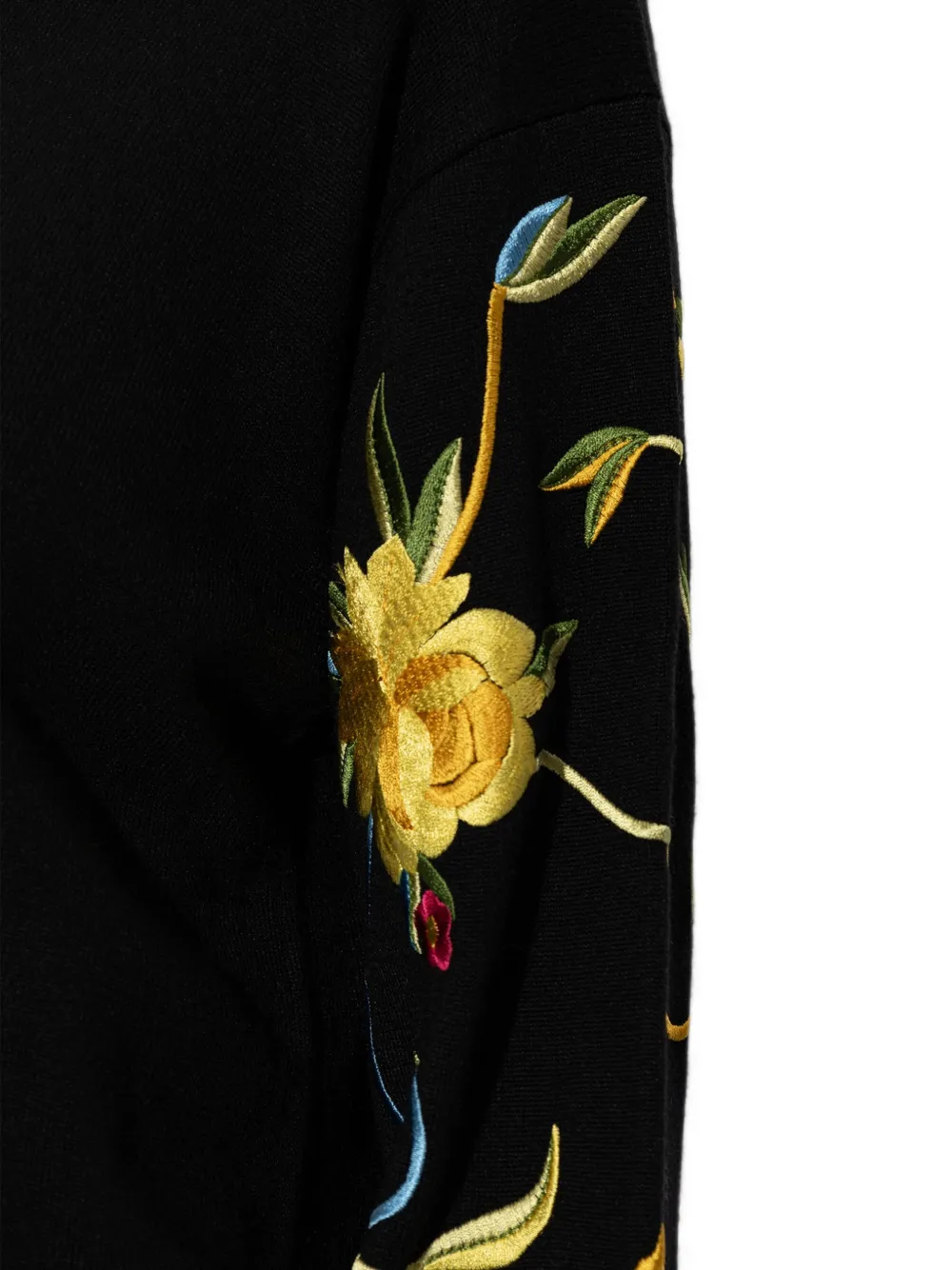 Kenzo Wildflower wollen trui Zwart