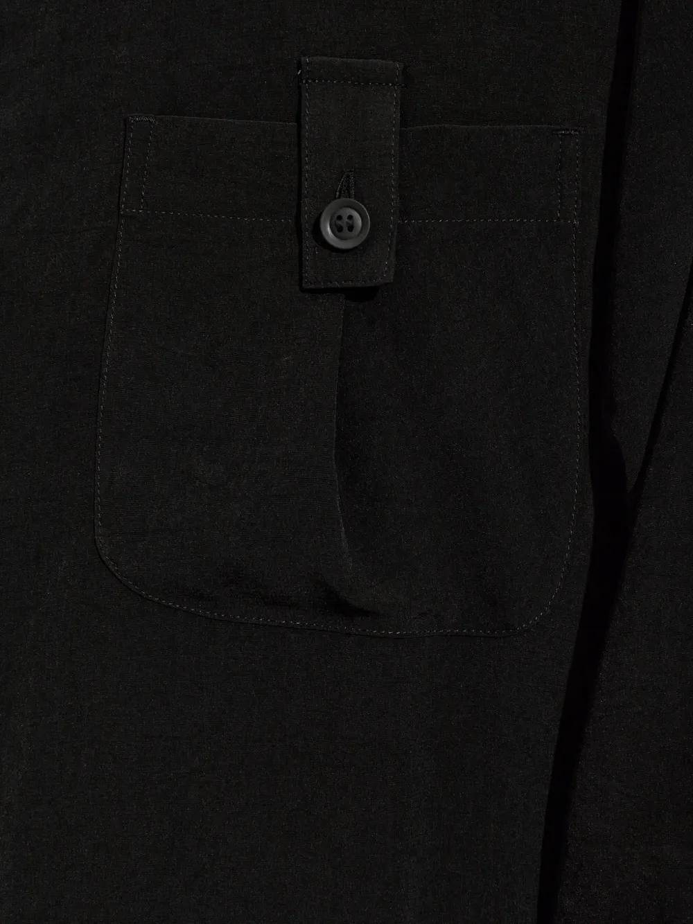 Yohji Yamamoto Button-down overhemd Zwart