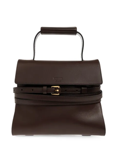 Moschino Tie Me leather tote bag