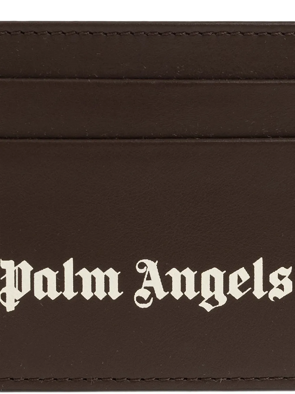 Palm Angels Leren pasjeshouder Bruin