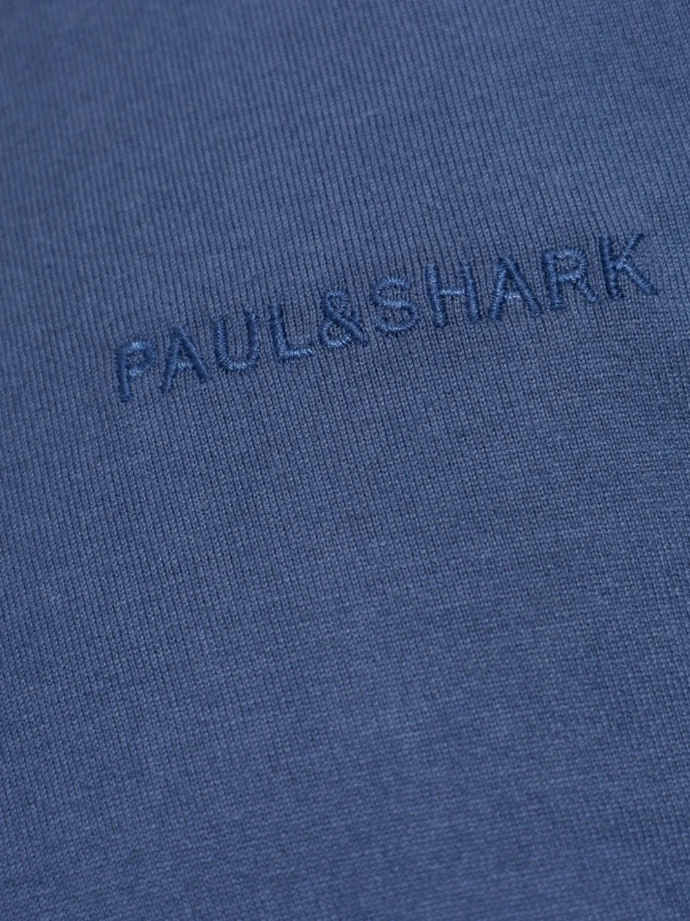 Paul & Shark T-shirt met geborduurd logo Blauw