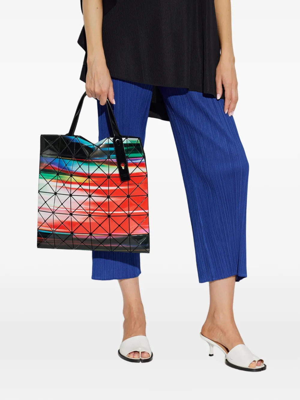 Bao Issey Miyake Warp shopper met geometrisch vlak Rood