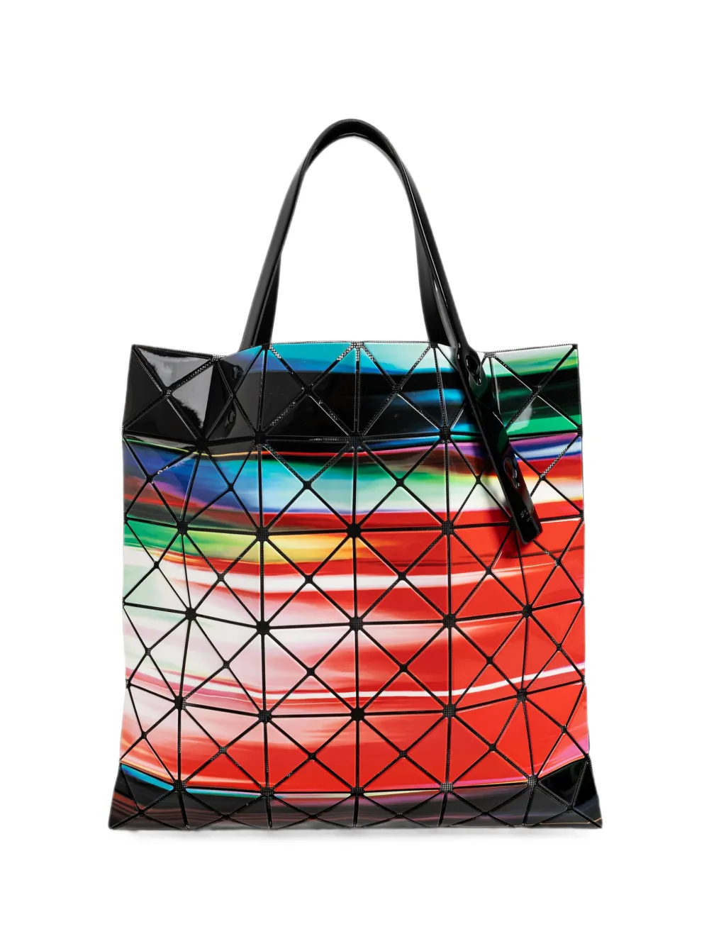 Bao Bao Issey Miyake Warp geometric-panel tote bag - Rosso
