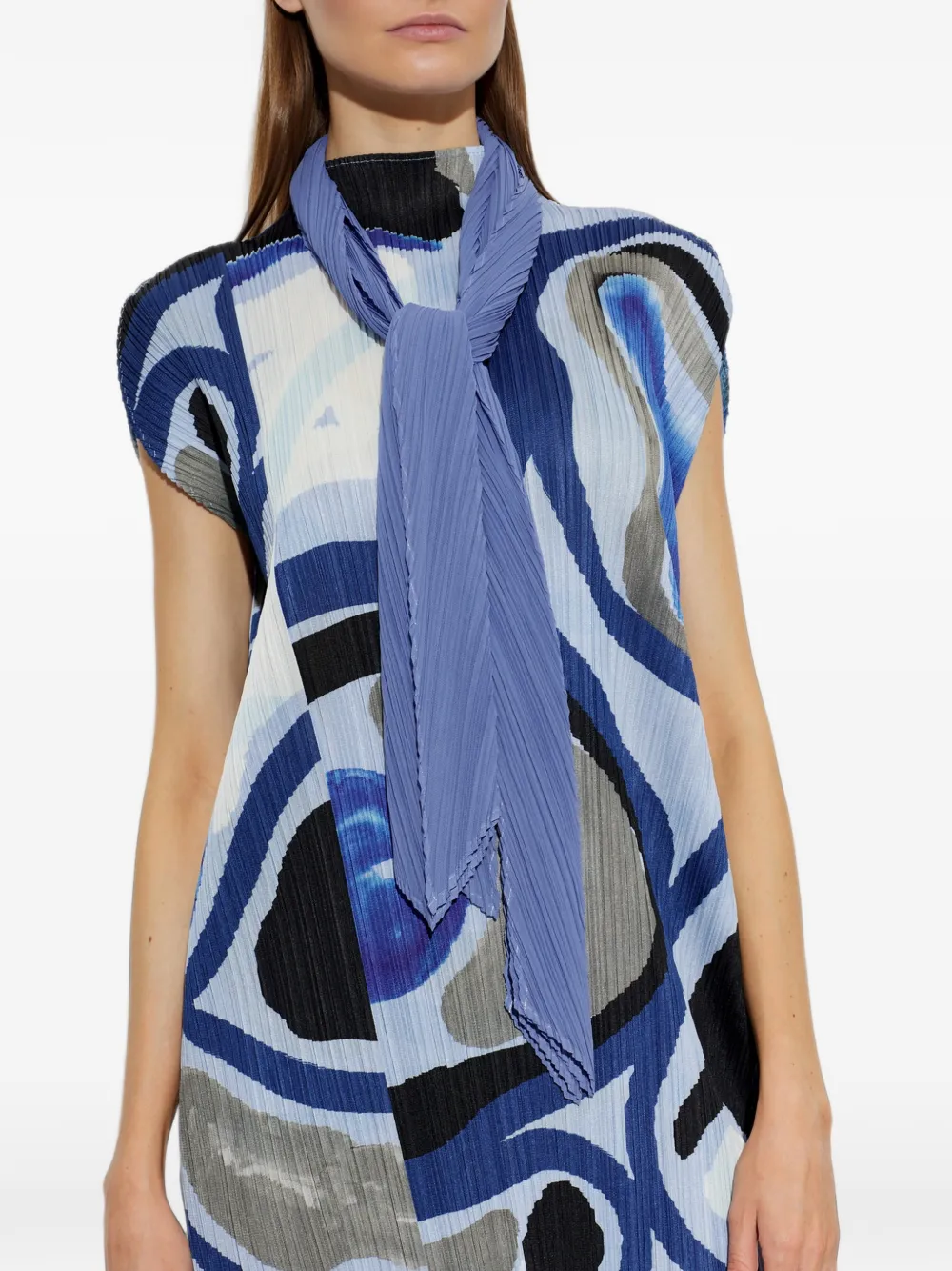 Pleats Please Issey Miyake Monthly July sjaal Blauw
