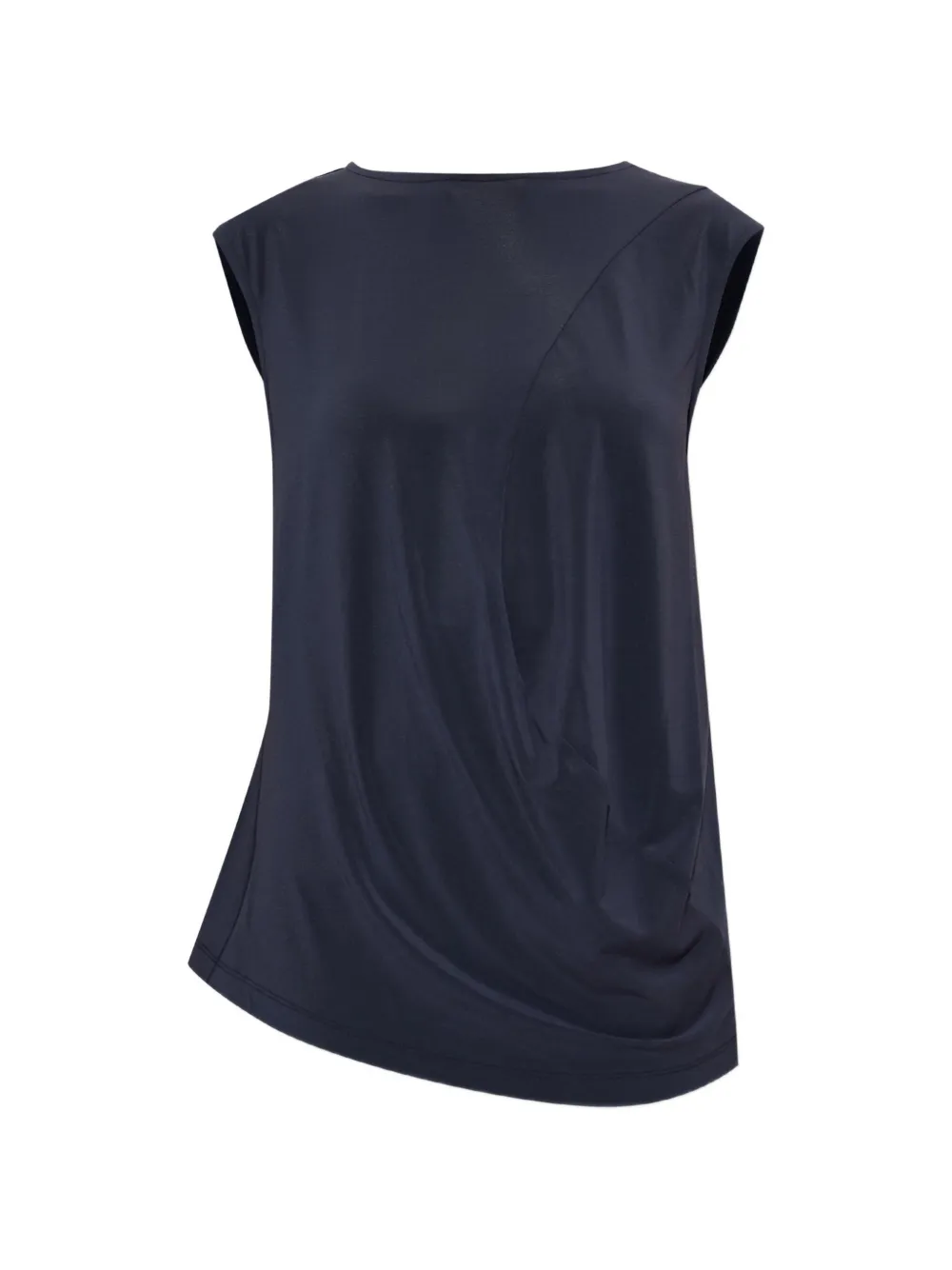 Issey Miyake Gedrapeerde mouwloze top Blauw