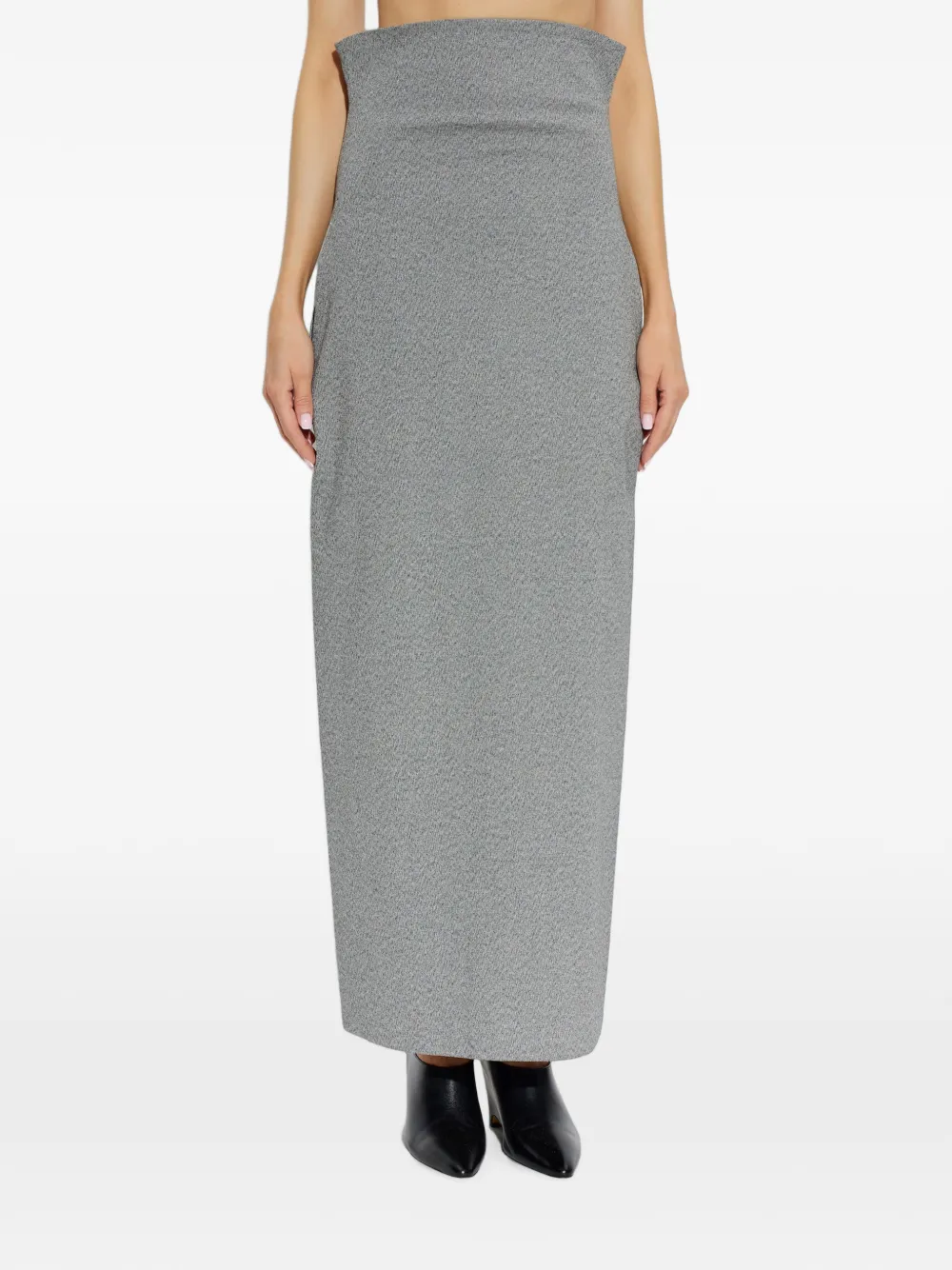 Issey Miyake Allow high-waist maxi-rok Grijs