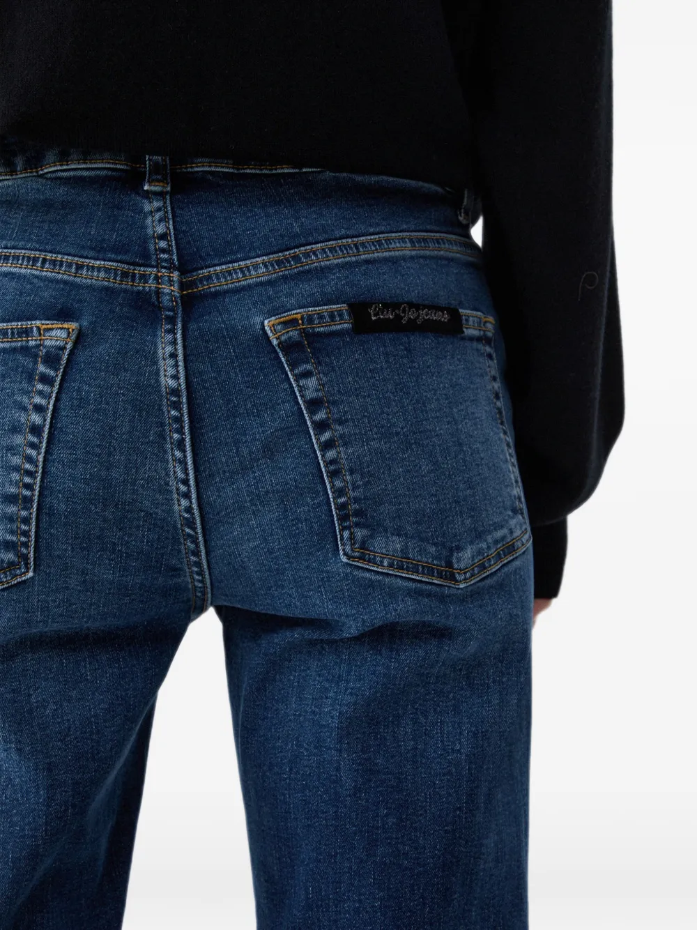 LIU JO Straight jeans met manchetten Blauw