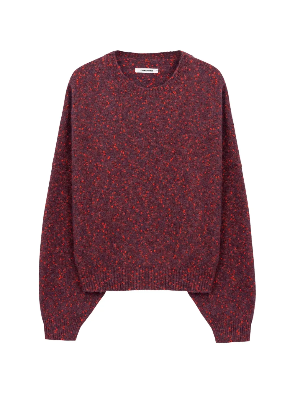 Cordera Speckled Crew-neck Sweater In Brown